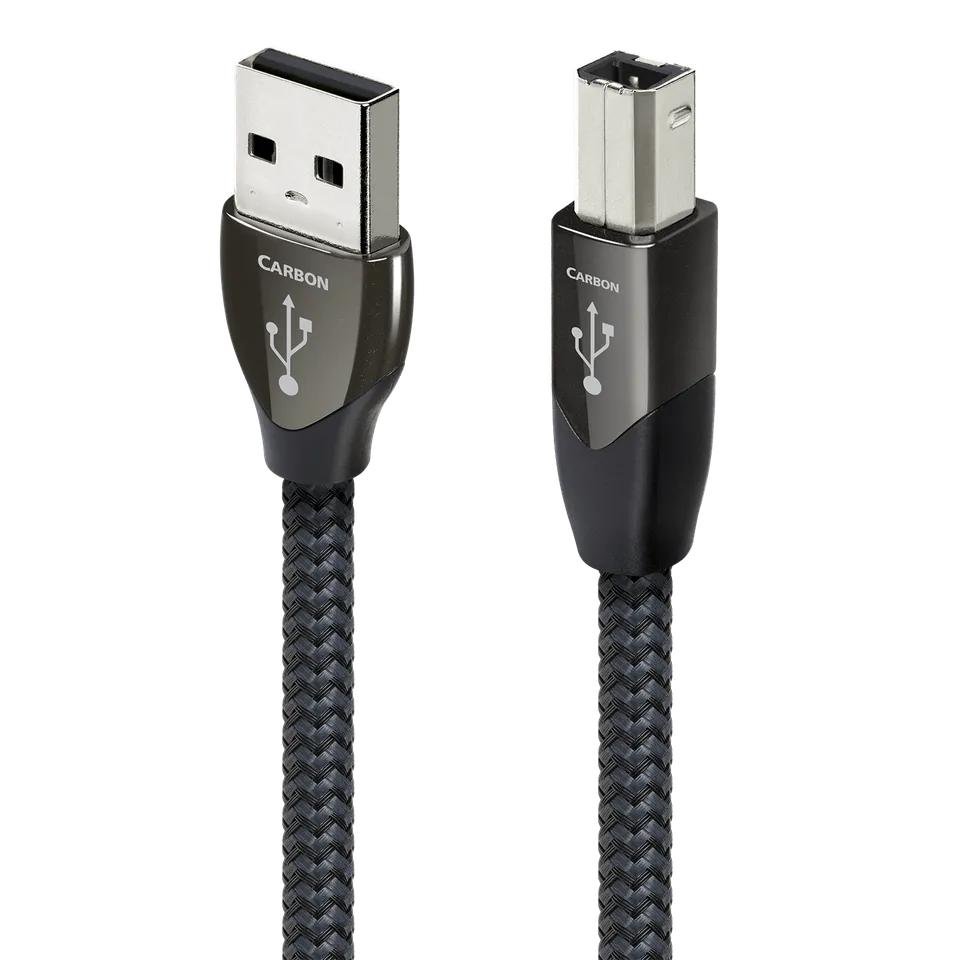 AudioQuest Carbon USB A-B USB-kabel forsølvet