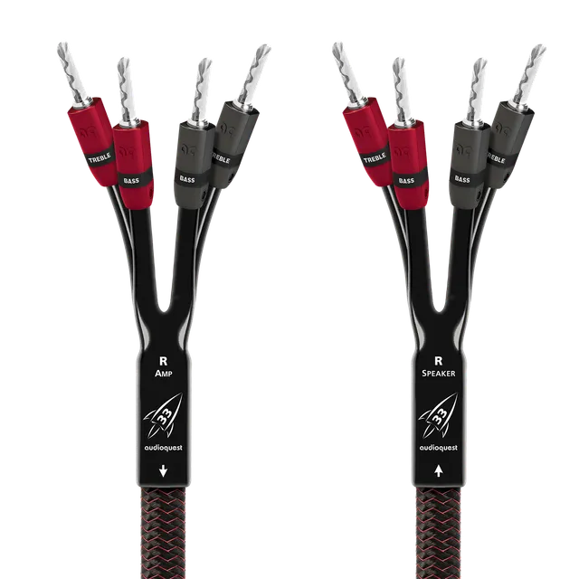 AudioQuest Rocket 33 Single-BiAmp høyttalerkabel par 3 m