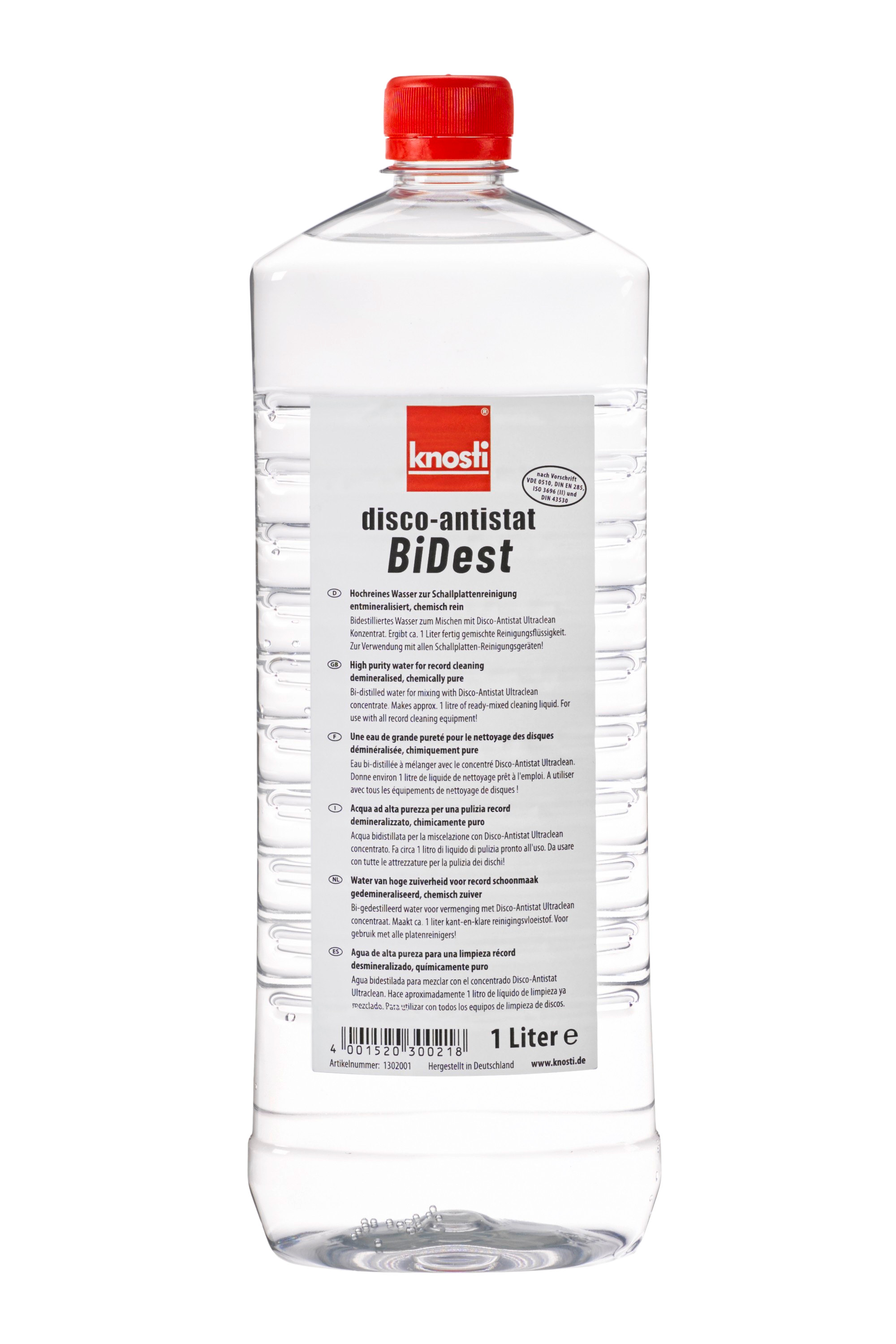 Knosti Disco-Antistat BiDest rensevann 1 liter