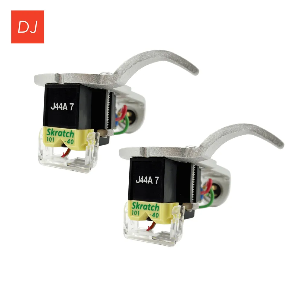JICO OMNIA SKRATCH 101-40 pickup med headshell sølv 2-pakning