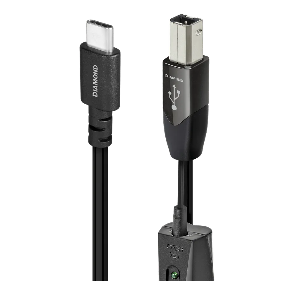 AudioQuest Diamond USB-kabel USB-C-B 0,75 m sølv