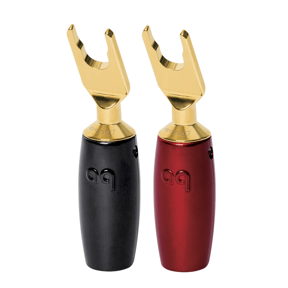 AudioQuest 507 Series kabelsko Multi-Spade sølv 4-pk