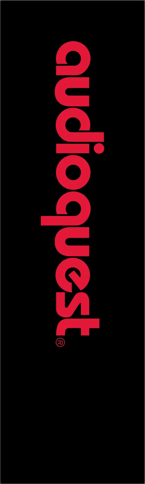AudioQuest Logo displayskilt for butikk og messe