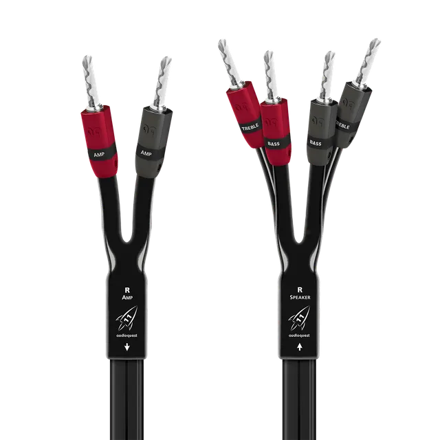 AudioQuest Rocket 11 Single-BiWire høyttalerkabel par LGC