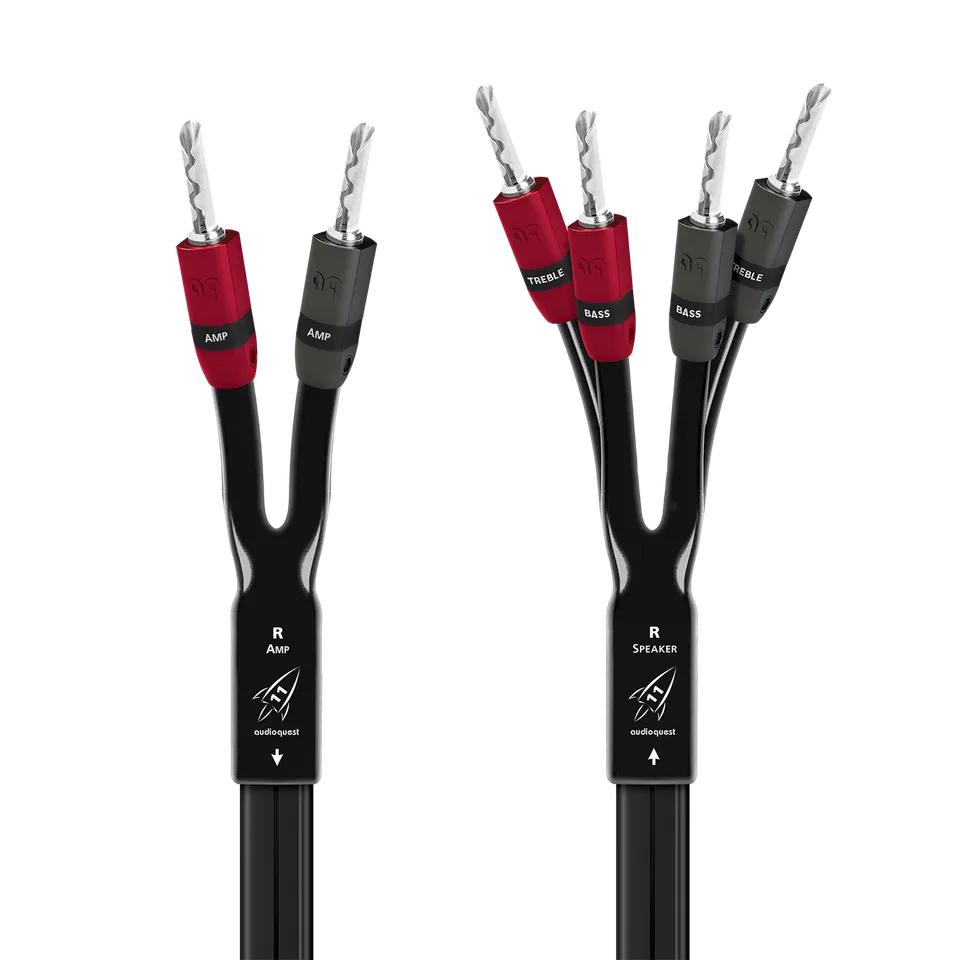 AudioQuest Rocket 11 Single-BiWire høyttalerkabel par LGC