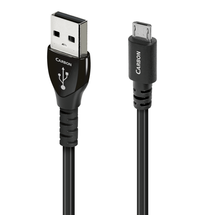 AudioQuest Carbon USB-A til Micro-B kabel 5% sølv
