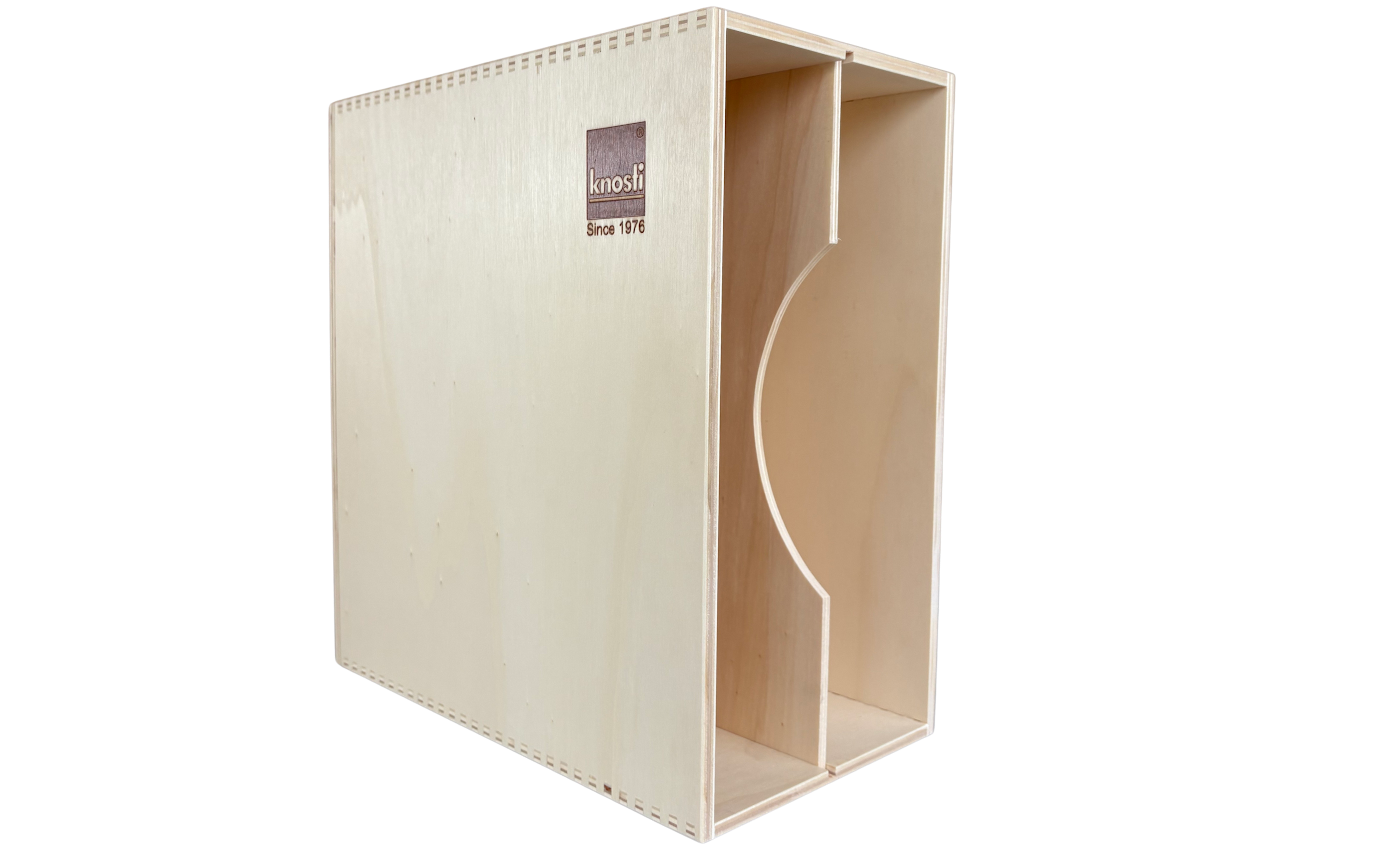 Knosti Woodline Archifix-Box platekasse 50 LP tre