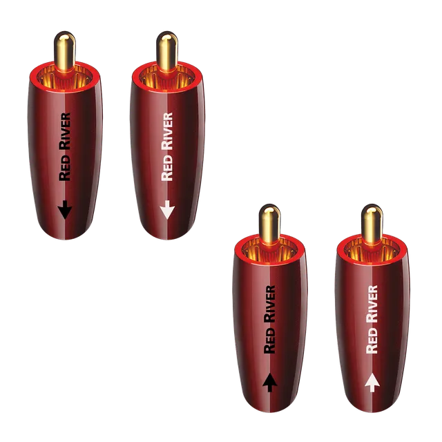 AudioQuest Red River RCA-kontakt feltterminert gull