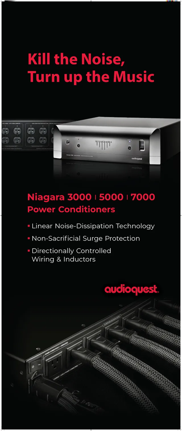 AudioQuest Niagara brosjyre strømrenser hi-fi