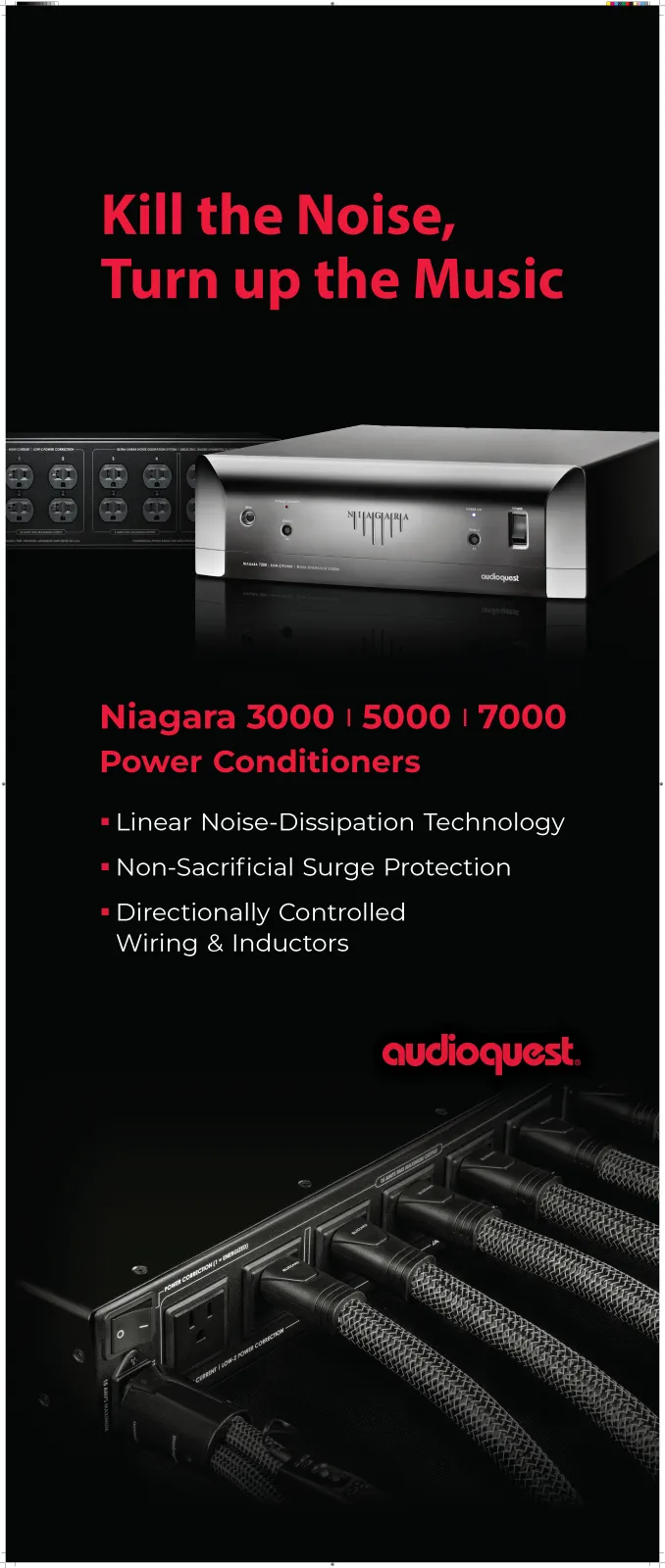 AudioQuest Niagara brosjyre strømrenser hi-fi