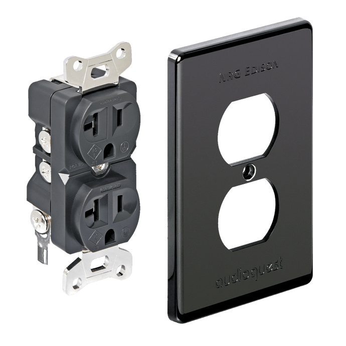 AudioQuest NRG Edison stikkontakt duplex 230V sølvbelagt