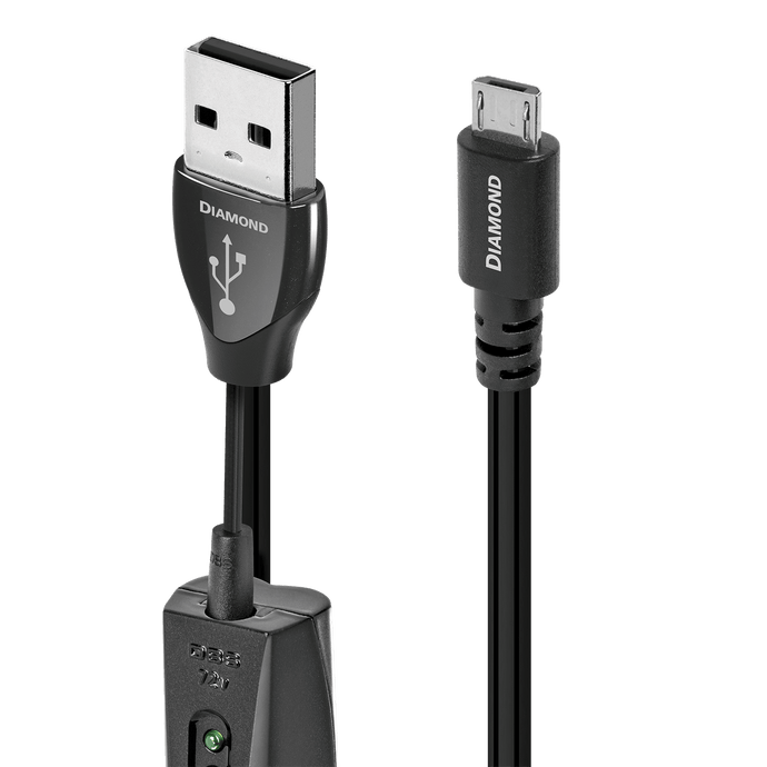AudioQuest Diamond USB-kabel A-Micro B sølv 2.0