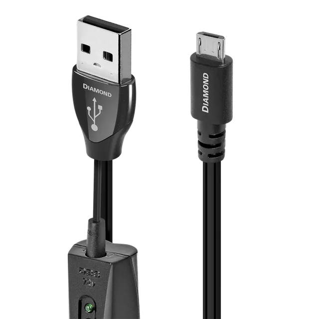 AudioQuest Diamond USB-A til Micro-B kabel 2.0 sølv