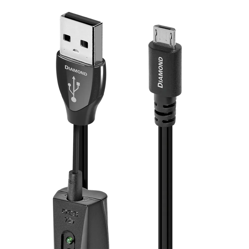 AudioQuest Diamond USB-kabel A-Micro B sølv 2.0