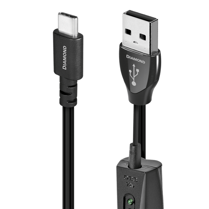 AudioQuest Diamond USB-C til A USB-kabel PSS-sølv