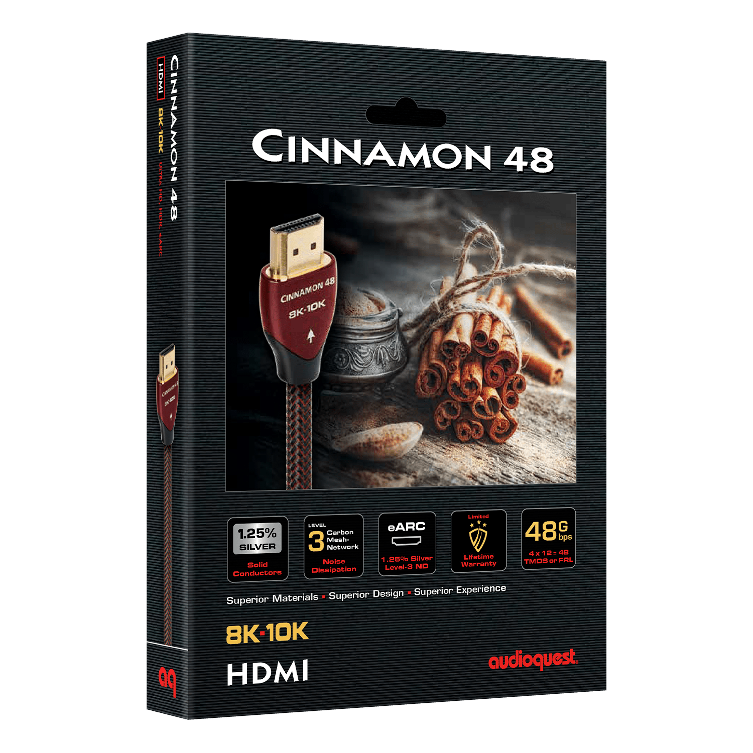 AudioQuest Cinnamon 48 HDMI kabel 1,5 m 8K