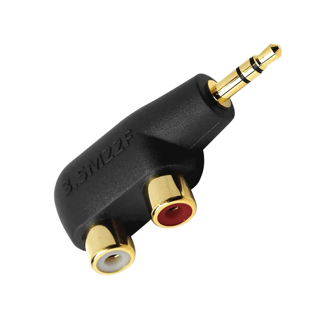 AudioQuest adapter minijack til RCA 3,5 mm hard
