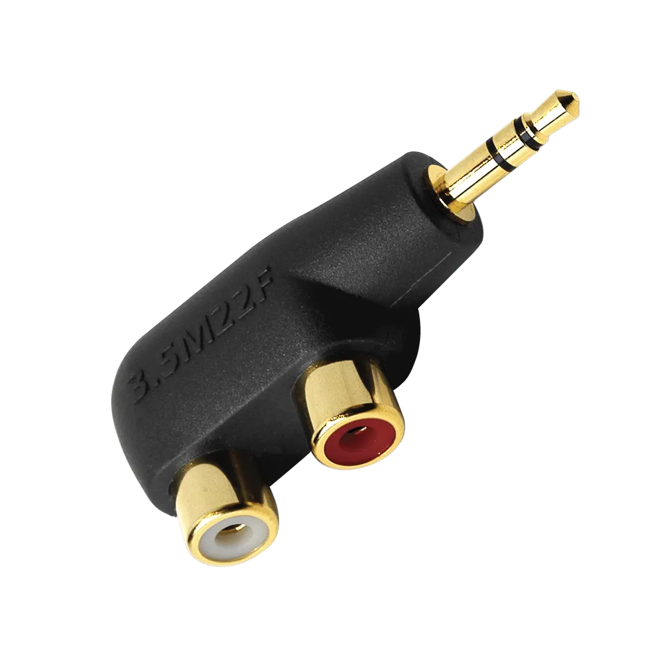 AudioQuest Mini til RCA adapter 3,5 mm hann