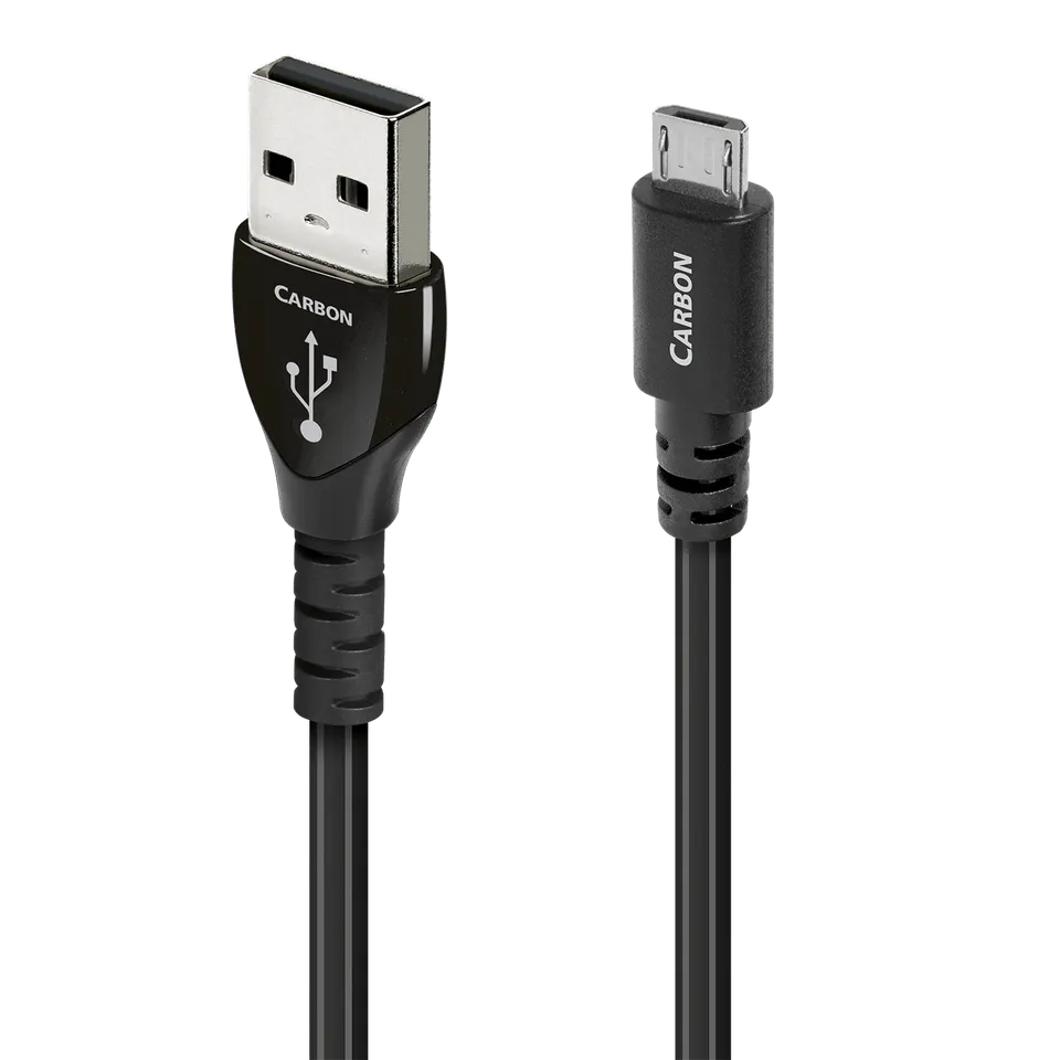 AudioQuest Carbon USB-A til Micro-B kabel 5% sølv