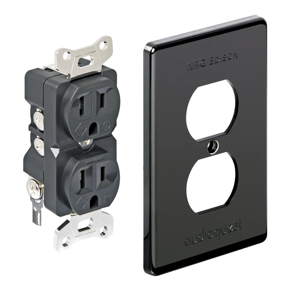 AudioQuest NRG Edison stikkontakt duplex 230V sølvbelagt
