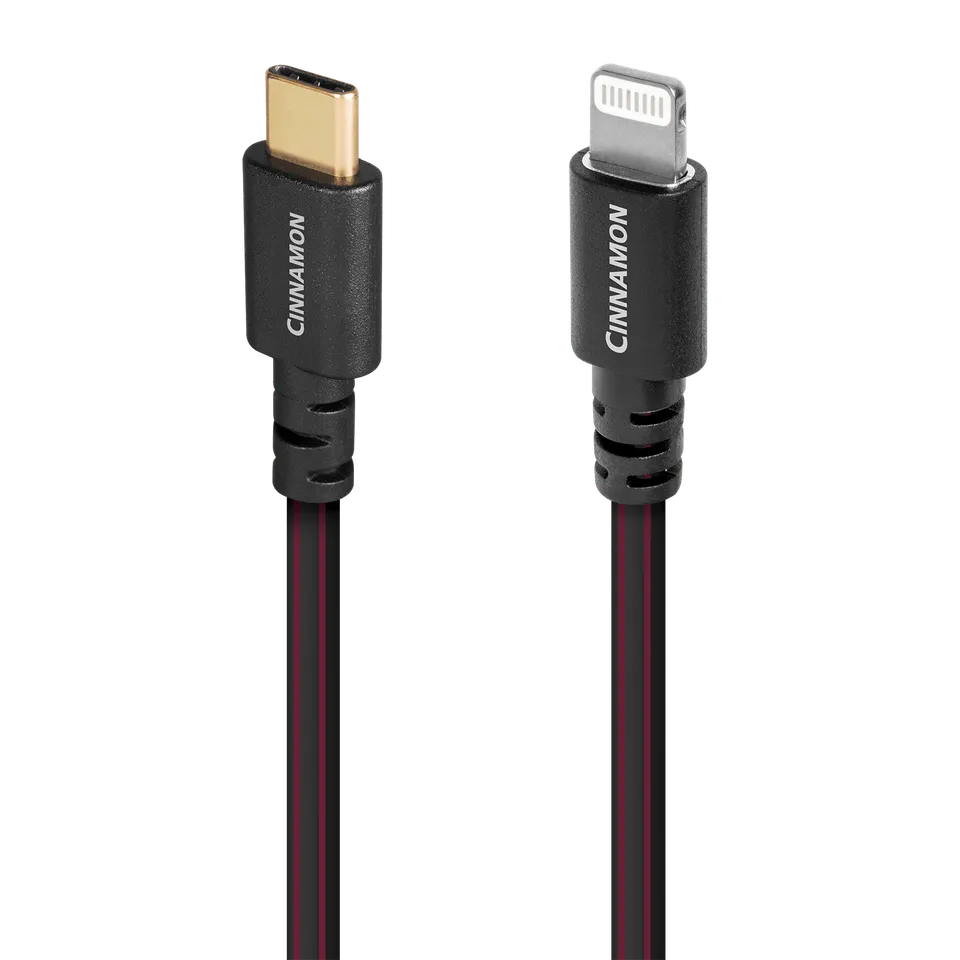 AudioQuest Cinnamon USB-C til Lightning-kabel sølv