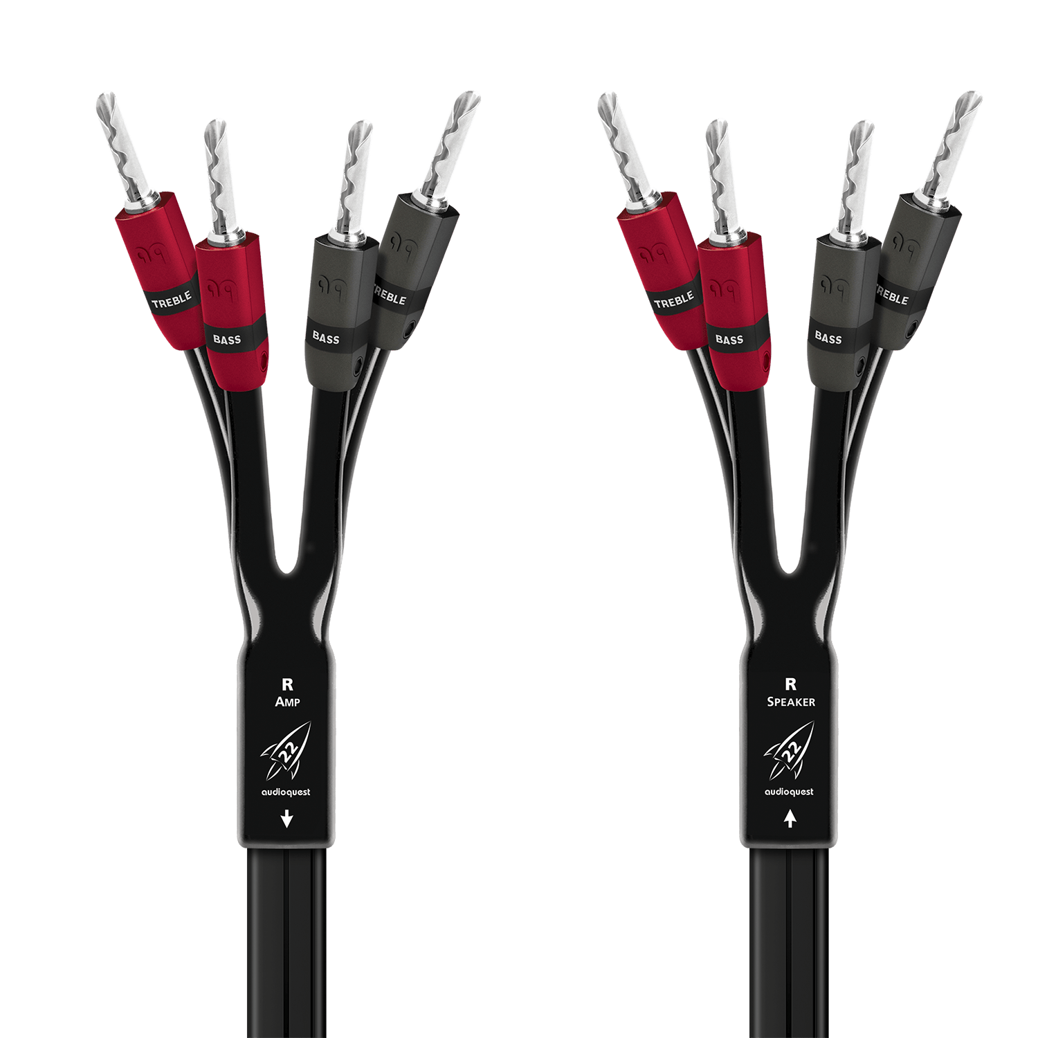 AudioQuest Rocket 22 Single-BiAmp høyttalerkabel kobber