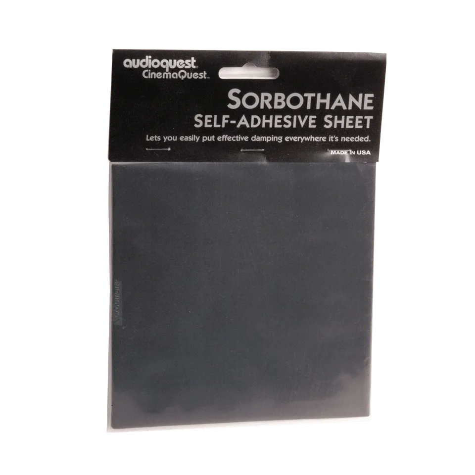 AudioQuest Sorbothane selvklebende dempeplate vibrasjonsdemping