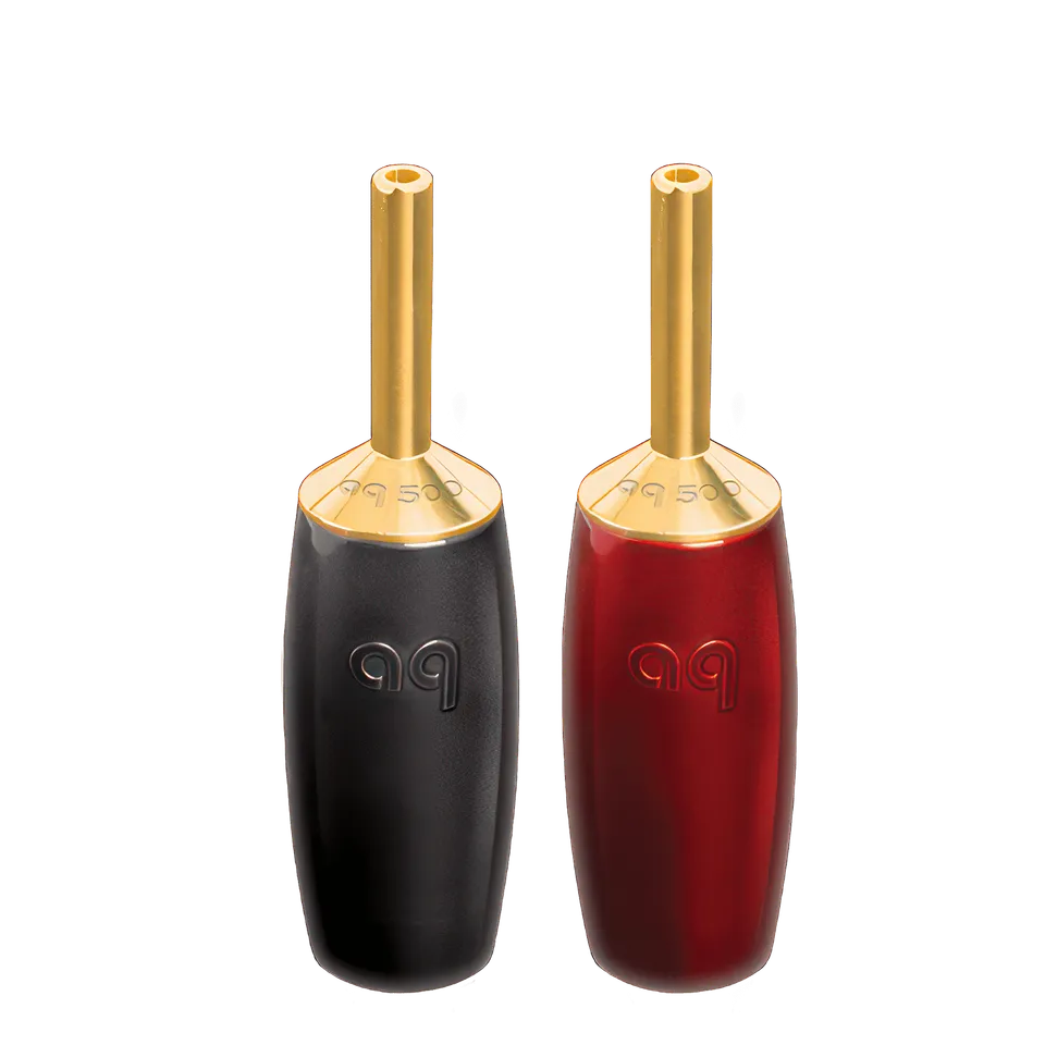 AudioQuest 500 Series Banana bananplugger 4-pakning gull