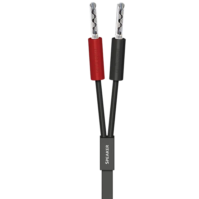 AudioQuest Q2 full-range høyttalerkabel banan sølv