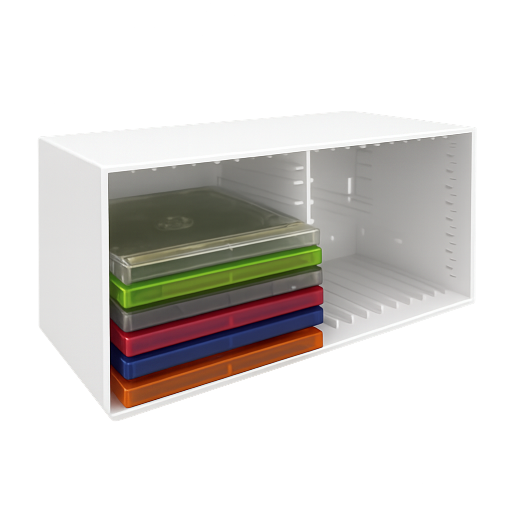 Knosti Tango CD-boks 18 CD svart akryl