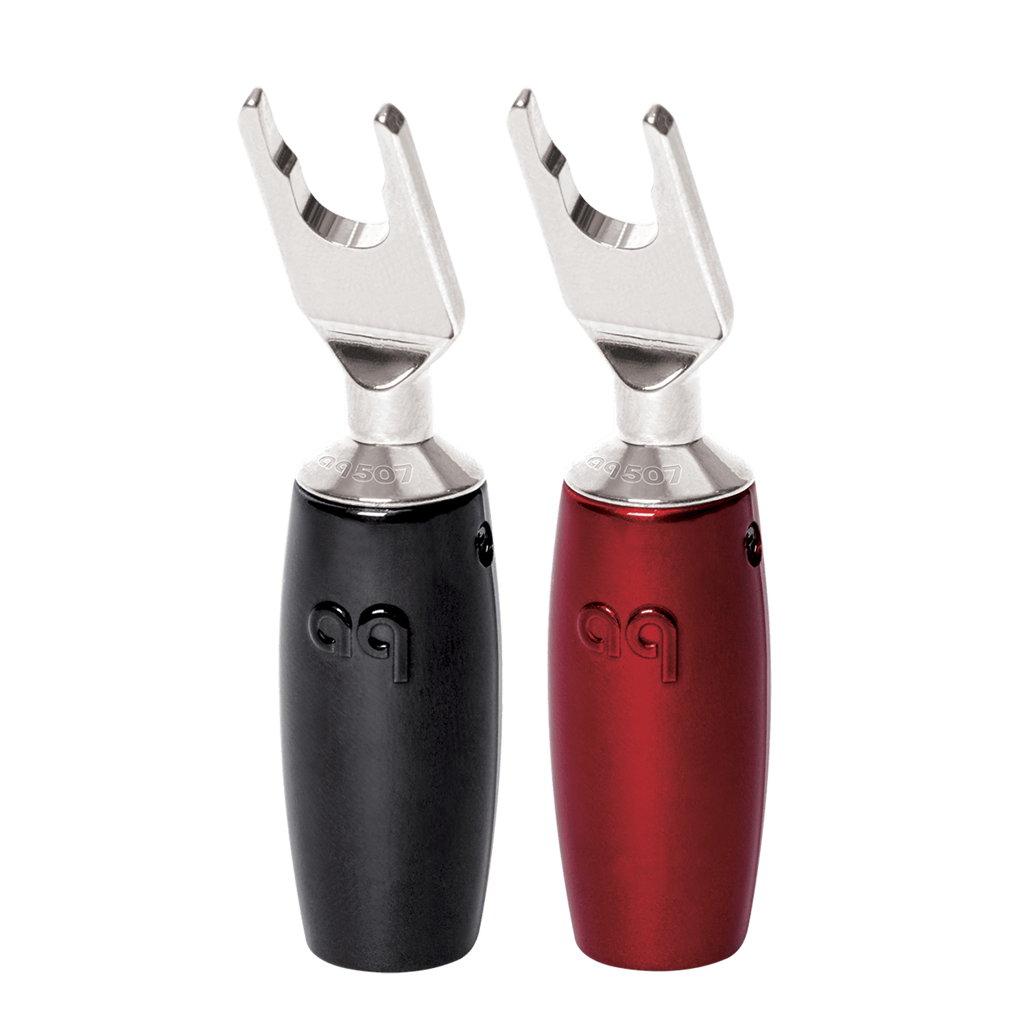 AudioQuest 507 Series kabelsko Multi-Spade sølv 4-pk