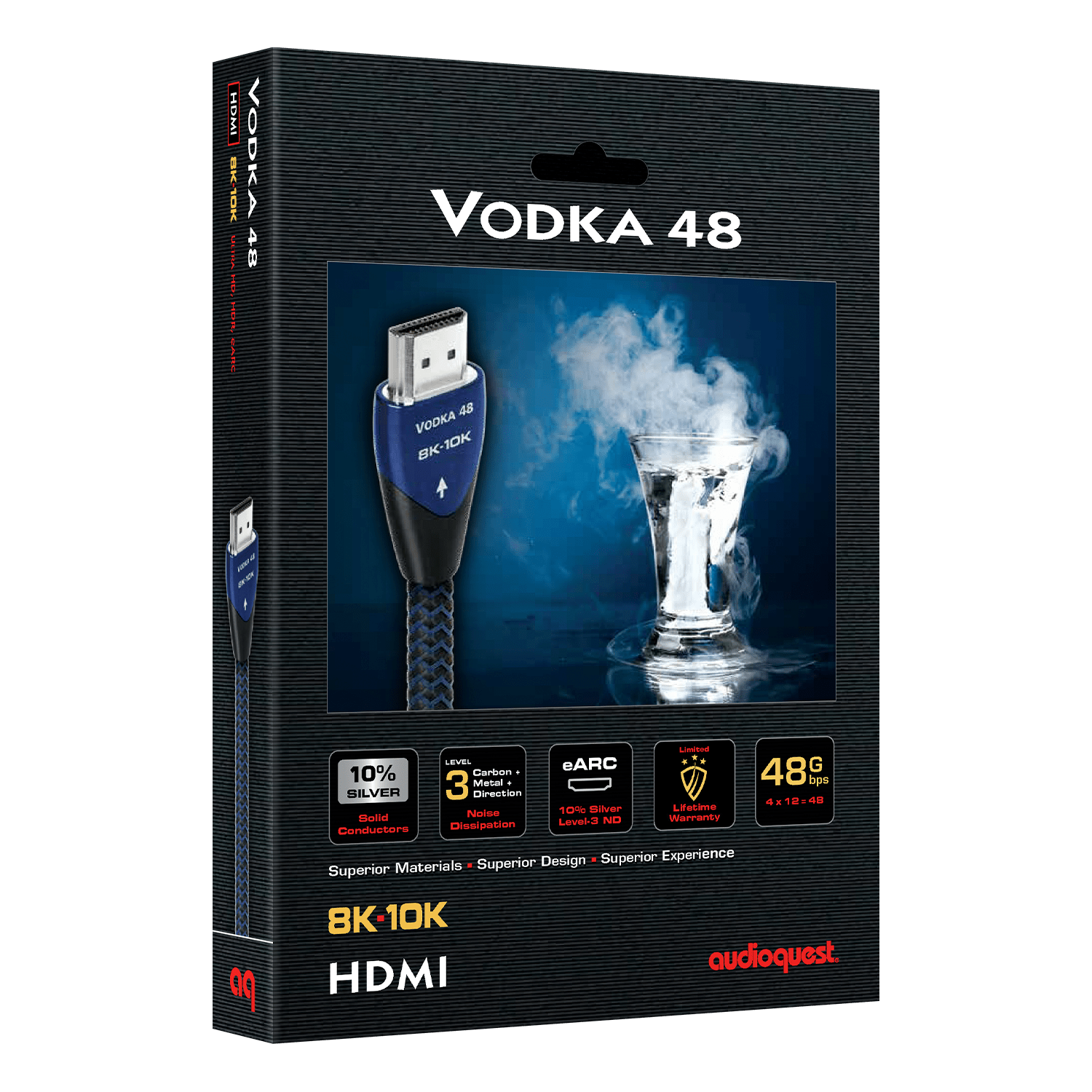 AudioQuest Vodka 48 HDMI-kabel 8K 48Gbps refurbished