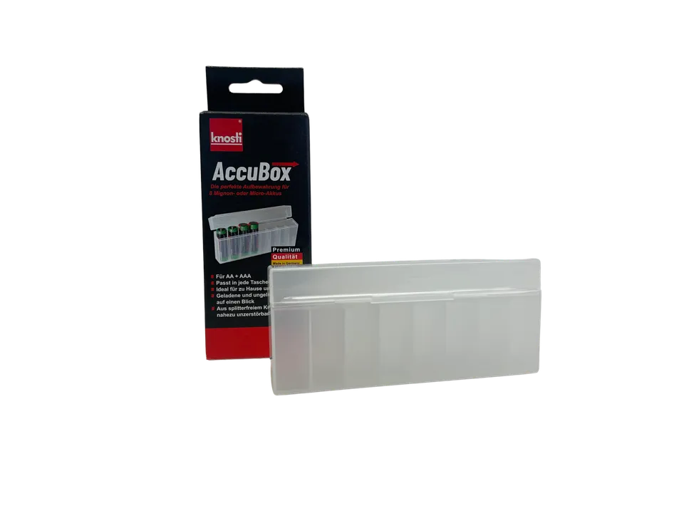 Knosti Accu-Box batteriboks 8 AA AAA sprutsikker