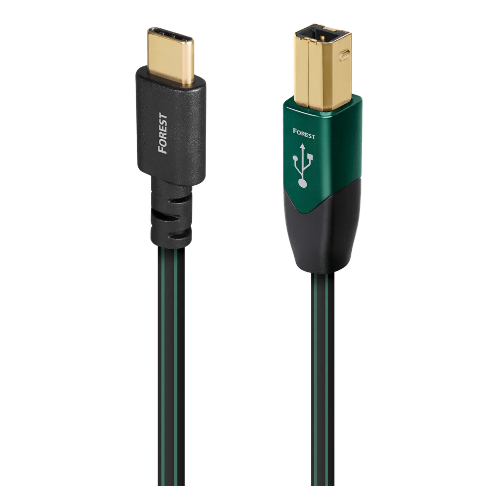 AudioQuest Forest Bosque USB-kabel USB-C til B 0,5% sølv