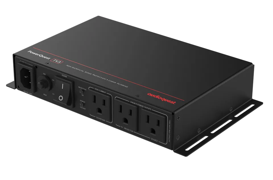 AudioQuest PowerQuest TV3 overspenningsvern 3 uttak