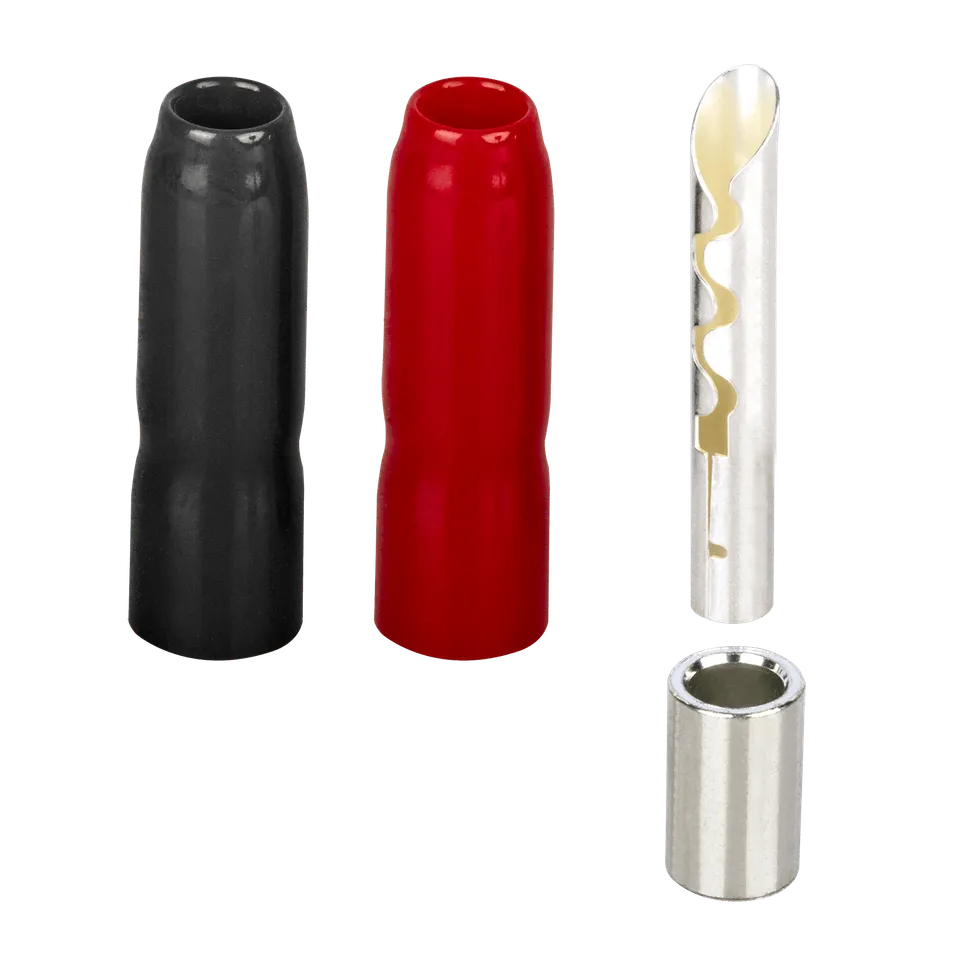 AudioQuest BFA bananplugger crimp 40-pk rød svart