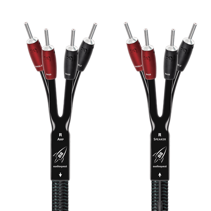 AudioQuest Rocket 88 Single-BiAmp høyttalerkabel PSC+ kobber