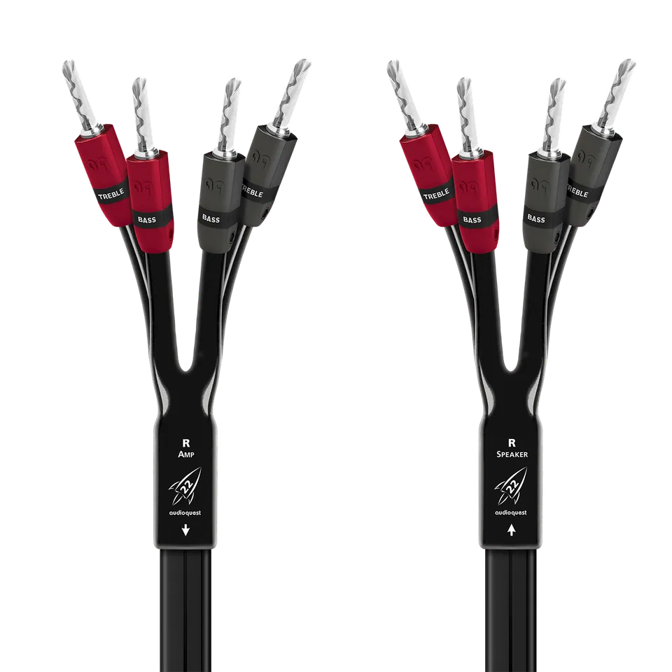 AudioQuest Rocket 22 Single-BiAmp høyttalerkabel kobber