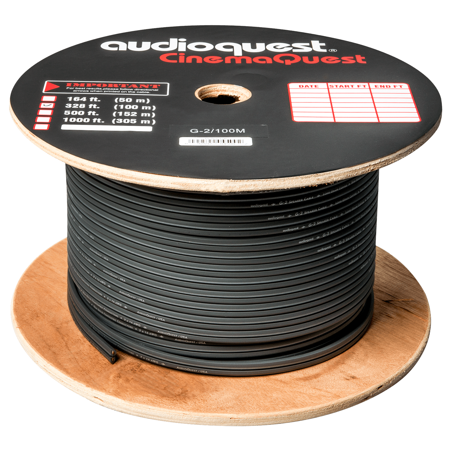 AudioQuest G2 høyttalerkabel 16 AWG